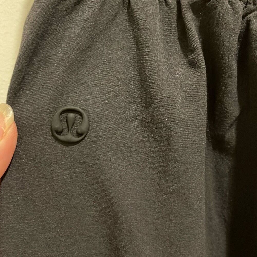 Lululemon Womens Flat Front Stretch Pocket Pull-On Track Pants Black Size Medium - Picture 6 of 11